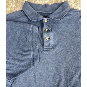 Pierre Cardin Mens‎ Blue Cotton Polo Size XL Collared Button